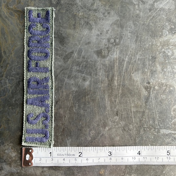 U.S. AIR FORCE embroidered tape patch - Vintage - Picture 9 of 10